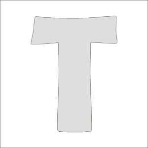 "T" monogram prosty