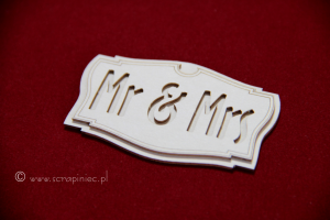Szyld Mr & Mrs Signboard