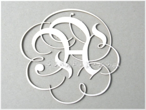 "A" monogram ozdobny