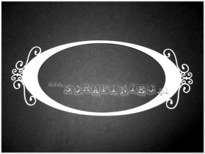 Ramka wiktoriańska owalna 20 cm