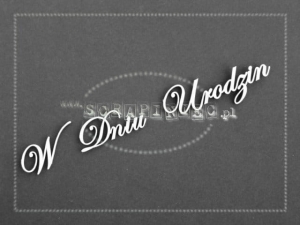 W Dniu Urodzin  zestaw słów/ pojedynczy napis