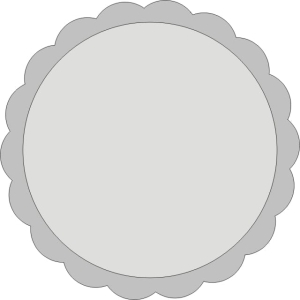 Ramka "Okrągły herbatnik" 10x10 cm