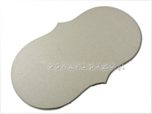 Tag podłużny zaokrąglony 10x17,5 cm