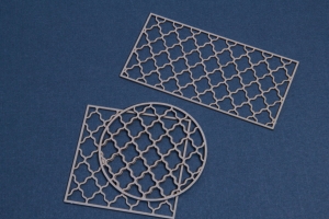 Siatka ozdobna ramki tła 3 szt.