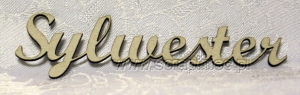 napis SYLWESTER 10x2,5 cm