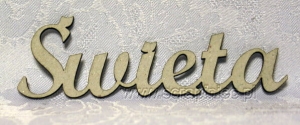 napis SWIĘTA 10x3 cm