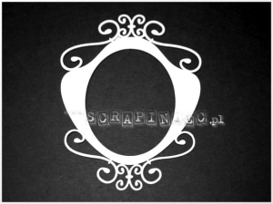 Ramka wiktoriańska "wisząca" '10 cm