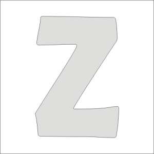"Z" monogram prosty