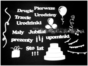 Zestaw 1-2-3  Urodzinki '20 cm