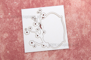 Ramka kwiat jabłoni 5,5x8,5cm 