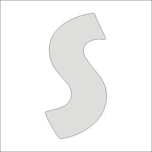 "S" monogram prosty