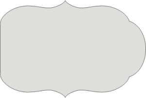 Tag podłużny ozdobny z brzegiem 10x15 cm