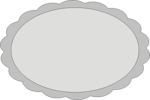 Ramka "Owalny herbatnik"