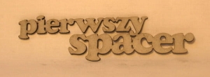 Napis PIERWSZY SPACER 9,5x2,5 cm