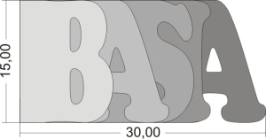 Wordbook BASIA 15x30 cm