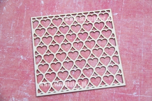 Siatka serca tło - średnie serca