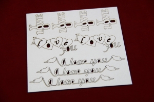 I love You mix 3 słów zestaw