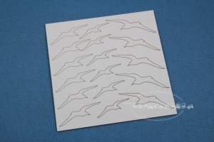 Mewy w locie / flying doves 17 szt