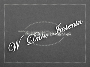 W Dniu Imienin  zestaw słów/ pojedynczy napis