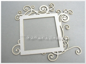 Ramka zawijasowa kwadrat Rae