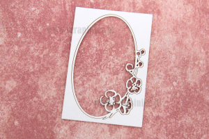 Ramka kwiat wiśni 7,5x8cm