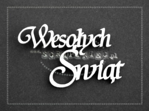 Wesołych Świąt zestaw słów 3x5 cm