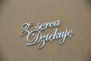 Z serca dziękuję - zestaw 8 napisów