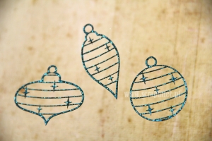 Brokat/ glitter bombki - pasiaki mix