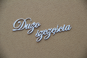 Dużo szczęścia - zestaw 10 napisów