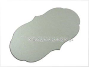 Tag podłużny ozdobny 15x30 cm