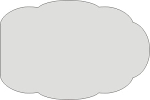 Tag podłużny chmurkowy z brzegiem 15x22,5 cm