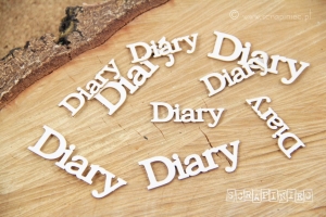 Diary zestaw słów - 3 czcionki do wyboru