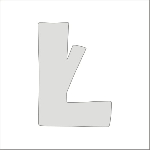 "Ł" monogram prosty