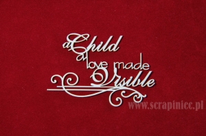 A Child a love made visible - swirly version