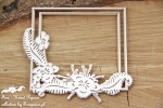 Fern square 2 layers round frame  - 2 warstwowa ramka kwadratowa