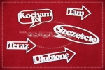 Strzałki słówka standard font po polsku
