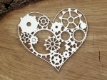 Steampunk - Flying hearts - gear heart