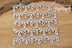 Tatting christmas - big background - duże tlo