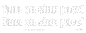Täna on sinu päev - EE - napis 2 szt.
