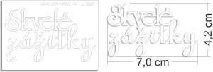 Skvelé zážitky - SK - napis