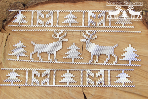 Nordic sweater - reindeer XL - renifery XL