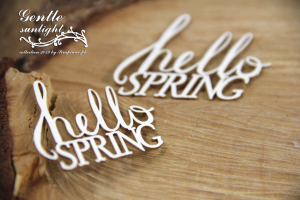 Gentle Sunlight - Hello Spring - napis x2
