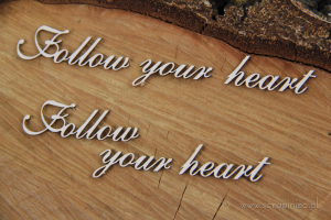Follow your heart - ENG - napis