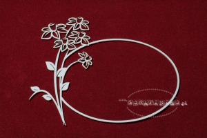 Daffodil frame - Żonkil ramka 02