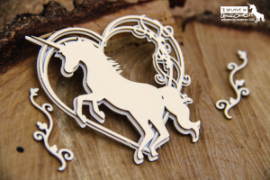 Believe in Unicorns - 3D Heart