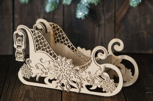 Winter Sleigh 3D Model - Zimowe sanie HDF 