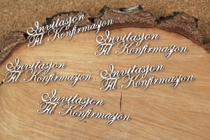 Invitasjon Til Konfirmasjon - NO - zestaw 5 napisów 