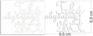 Taký obyčajný život - SK - napis