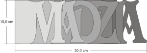 Wordbook MADZIA 10x30