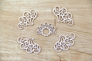 Doily Lace - Lace corners set - Zestaw narożników